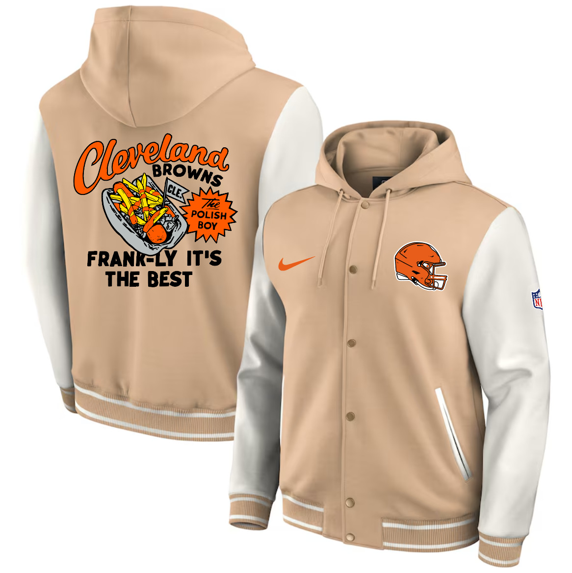 Men 2025 NFL Cleveland Browns jacket syle 2->nfl jacket->Sports Accessory